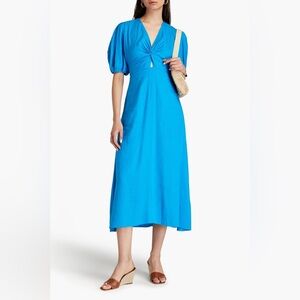 DIANE VON FURSTENBERG
Majorie twisted woven midi dress size 6